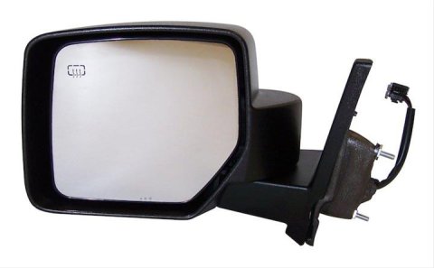 Crown Automotive Side View Mirrors for 2007-2014 PATRIOT - 5155463AG Mirror, Replacement, Driver Side, Electric, Flat, Heated, Black Housing, Jeep, Each
