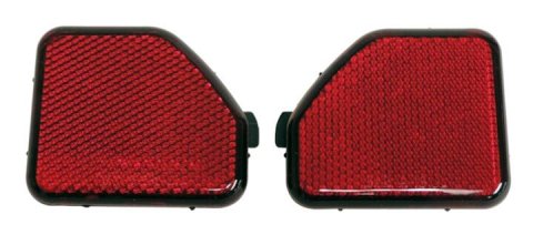 Crown Automotive Reflectors 68281936K Fascia Reflector Set, Rear Fascia Reflector Set for 2018+ Jeep JL Wrangler; Red Plastic