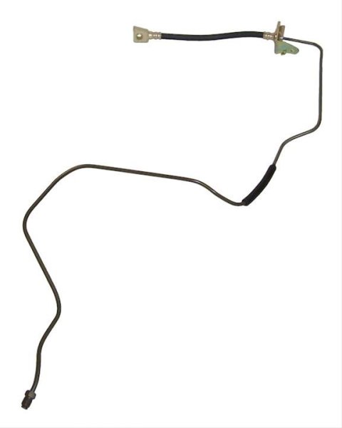 Crown Automotive Brake Hoses 52128430AC Hose, Assembled, Rubber, Passenger Side Rear, Jeep, Each