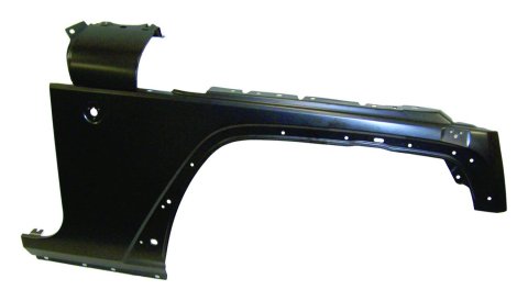 Crown Automotive Fenders 68002398AD Fender, Front Outer, Passenger Side, Steel, Black EDP Coated, Jeep, Each