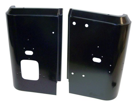 Crown Automotive Corner Panels for 1987-1995 WRANGLER - 55176337K Panels, Driver Side and Passenger Side, Steel, Black, Jeep, Pair