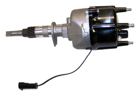 Crown Automotive Distributors for 1994-1997 CHEROKEE, WRANGLER - 56027027AB Distributor, HEI, Magnetic Trigger Style, Black Cap, Jeep, 2.5L, Each