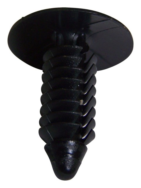 Crown Automotive Push Pins 6036155AA Body Fastener, Pin, Plastic, Black, 1.000 in. Length, 0.620 in. Washer O.D., Chrysler, Dodge, Jeep, Each