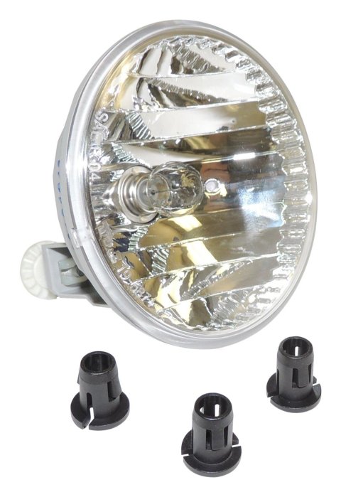Crown Automotive Fog Lamps 68081399AB Lamp, Round, Clear Lens, Chrome Housing, European, Jeep, Each