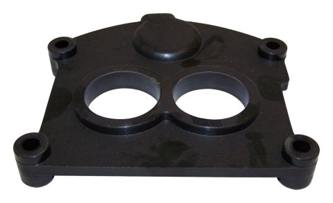 Crown Automotive Carburetor Insulator Spacers J3240515 Spacer, 1.00 in. Thick, 2-hole, Phenolic Plastic, Black, OEM 2-barrel Mounting, Jeep, Each