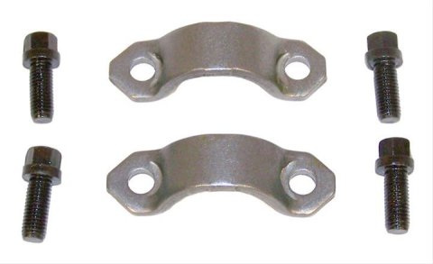 Crown Automotive U-Joint Strap Kits 4006698K Straps, Steel, Natural, Dana 35, Dodge, Jeep, Kit