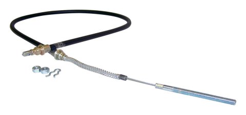 Crown Automotive Parking Brake Cables for 1976-1983 CJ5, 1979 CJ7 - J5355287 Cable, Front, Black Plastic Jacket, 51.875 in. Cable Length, Jeep, Each