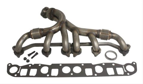 Crown Automotive Exhaust Manifolds for 1991-1999 CHEROKEE, 1993-1998 GRAND 1997-1999 WRANGLER - 4883385K Manifold, Driver Side, Steel, Natural, Jeep, 4.0L, Each