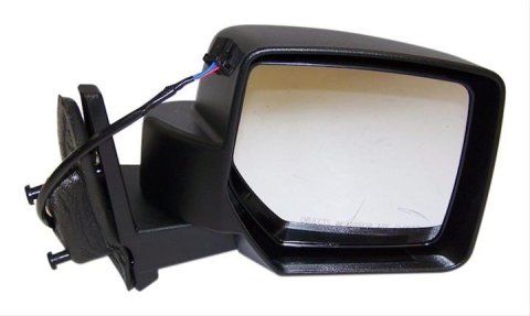 Crown Automotive Side View Mirrors for 2007-2010 PATRIOT - 5155458AG Mirror, Replacement, Passenger Side, Electric, Flat, Black Housing, Jeep, Each