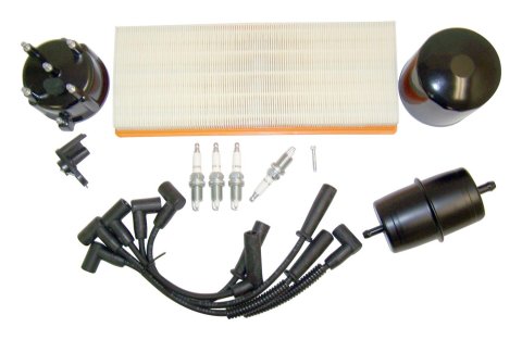 Crown Automotive Vehicle Maintenance Tune-Up Kits for 1991-1993 WRANGLER - TK-14 Spark Plugs, Tune-Up, Plug Wires, Air Filter, Distributor Cap and Rotor, Jeep, 2.5L, Kit