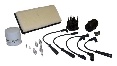 Crown Automotive Vehicle Maintenance Tune-Up Kits for 1991-1993 CHEROKEE, 1991-1992 COMANCHE - TK-19 Spark Plugs, Tune-Up, Plug Wires, Air Filter, Distributor Cap and Rotor, Jeep, 2.5L, Kit