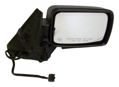 Crown Automotive Side View Mirrors for 2006-2008 COMMANDER - 68040408AA Mirror, Replacement, Passenger Side, Electric, Flat, Heated, Black Housing, Jeep, Each