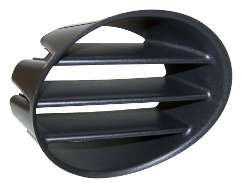 Crown Automotive Fog Light Inserts for 2002-2004 LIBERTY - 55156018AB Insert, Passenger Side, ABS Plastic, Black, Jeep, Each