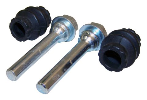 Crown Automotive Brake Caliper Bolts and Pins 68003777AA Pins, Steel, Zinc Plated, Two Pins, Two Boots, Rear, Chrysler, Dodge, Jeep, Kit
