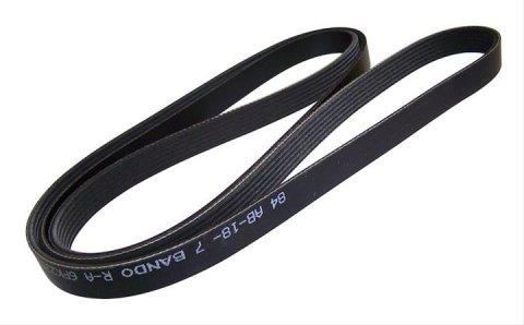 Crown Automotive Accessory Drive Belts 53013298AA Belt, Serpentine, 6-rib, 88.80 in. Length, Chrysler, Dodge, Jeep, Mitsubishi, Ram, Each
