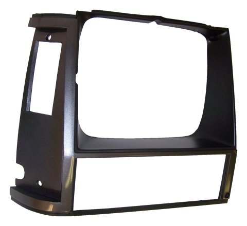 Crown Automotive Headlight Bezels 55000682 Light Bezel, Headlight, Plastic, Gray, Passenger Side, Jeep, Each