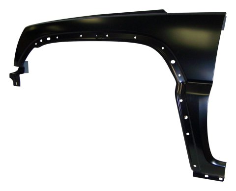 Crown Automotive Fenders for 2002-2004 LIBERTY - 55177101AD Fender, Front Outer, Driver Side, Steel, Black EDP Coated, Jeep, Each