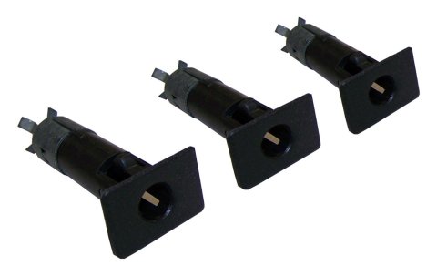 Crown Automotive Door Pin Inserts for 1987-2006 WRANGLER - 5FB63RXAK Inserts, Plastic/Steel, Cinder, Jeep, Set of 3