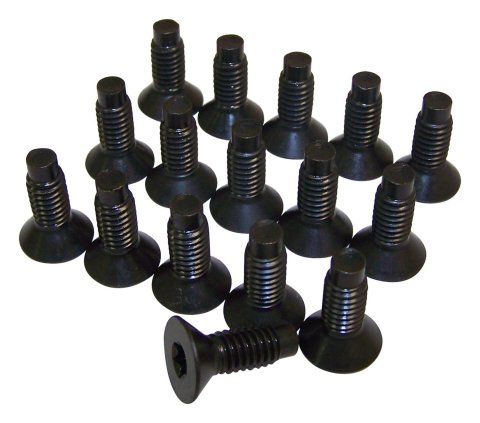 Crown Automotive Windshield Hinge Screws 6035757K Screws, Torx Head, Steel, Black, Jeep, Set of 16