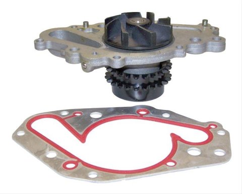 Crown Automotive Mechanical Water Pumps 4663732AC Pump, Mechanical, Standard-volume, Aluminum, Natural, Clockwise Rotation, Chrysler, Dodge, 2.7L, Each
