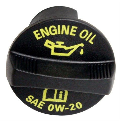 Crown Automotive Oil Filler Caps 5047594AA Cap, Replacement, Twist-in, Round, Plastic, Black, Chrysler, Dodge, Jeep, Ram, Each