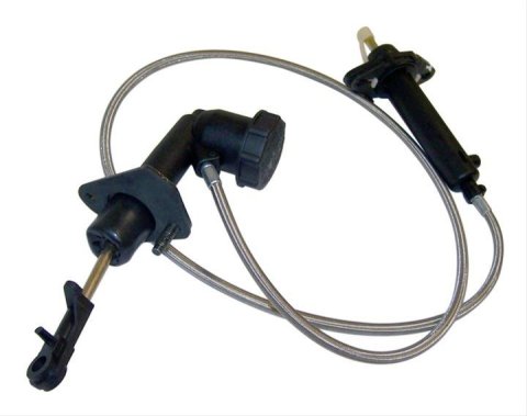 Crown Automotive Clutch Master Cylinder and Slave Kits 52104110 Kit, Braided Stainless Steel Hose, LHD Only, Jeep, Kit