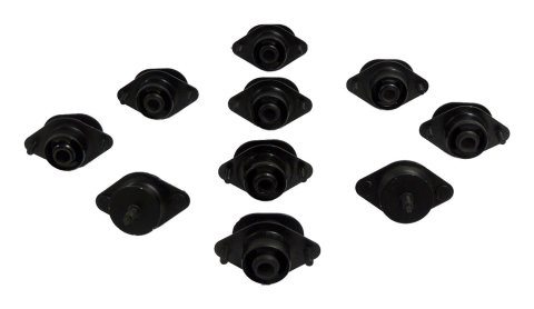 Crown Automotive Body Mounting Kits for 2007-2017 WRANGLER, 2018 WRANGLER JK - 55366676K2 Mount Bushings, Front and Rear, Rubber/Steel, Black, Jeep, Kit