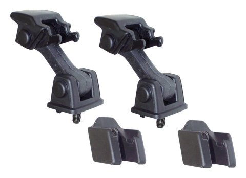 Crown Automotive Hood Latches 55176636K2 Latches, Rubber, Black, Jeep, Pair