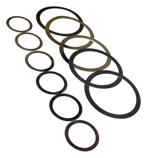 Crown Automotive Pinion Shim Sets J0929408 Shims, Steel, Front, Dana 27, Dana 30, Jeep, Set