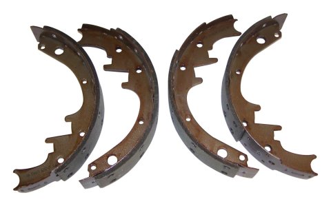 Crown Automotive Brake Shoes J8133818 Shoe & Lining Set, Left & Right, Rear, This Item Is Not Painted, Metal, Use Existing Hardware