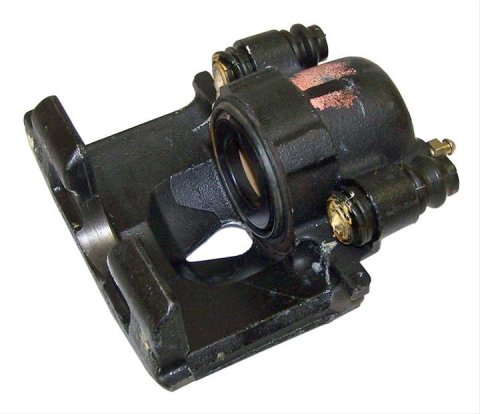 Crown Automotive Brake Calipers 5083790AA Caliper, Passenger Side Front, Cast Iron, Black Powdercoated, Dodge, Each