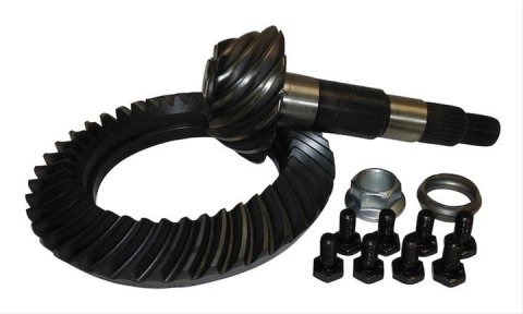 Crown Automotive Ring and Pinion Gear Installation Kit Combos 4761676 Dana 35 3.55 Gears Gears, 3.55:1 Ratio, 26-spline, Standard Rotation, Kit, Rear, 35, Jeep,