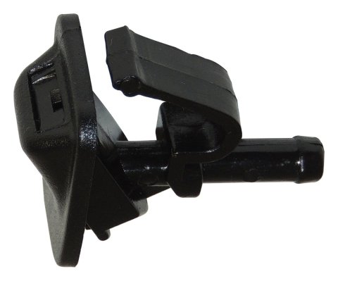 Crown Automotive Windshield Washer Nozzles for 2002-2012 WRANGLER - 55156728AB Nozzle, Stock, Black, Jeep, Each