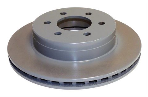 Crown Automotive Brake Rotors 52009208AD Rotors, Solid Surface, Steel, Natural, Front, Dodge, Each
