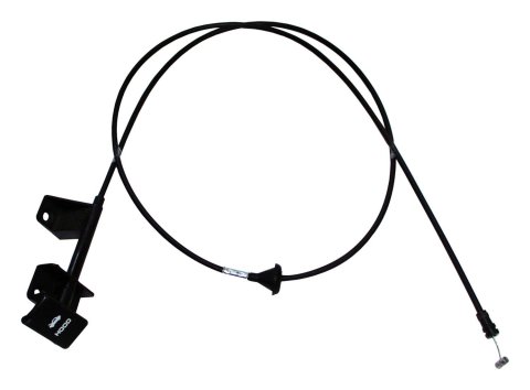 Crown Automotive Hood Release Cables for 1987-1996 CHEROKEE, 1987-1992 COMANCHE - 55026030 Cable, Steel, Black, Plastic Handle, Jeep, Each