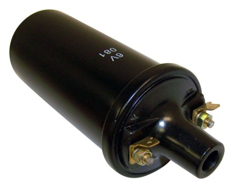Crown Automotive Ignition Coils for 1946-1958 WILLYS - J0649712 Coil, Canister, Female/Socket, Round, Black, 6 V, Jeep, Willys, Each