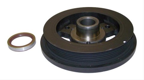 Crown Automotive Harmonic Balancers 33002920K Balancer, Nodular Iron, Black Powdercoated, Internal Engine Balance, Jeep, 4.0L, Each