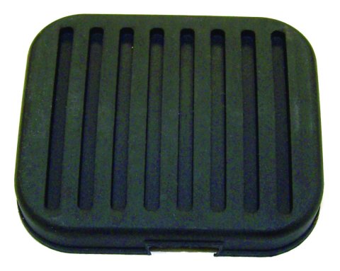 Crown Automotive Pedal Pads J5363508 Pad, Brake or Clutch Position, Square, Rubber, Black, Jeep, Each