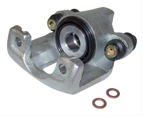 Crown Automotive Brake Calipers 4762102 Caliper, Passenger Side Rear, Cast Iron, Silver Powdercoated, Jeep, Each