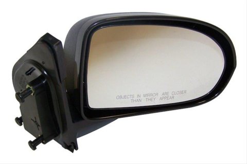 Crown Automotive Side View Mirrors 5115040AG Mirror, Replacement, Passenger Side, Manual, Flat, Black Housing, Jeep, Each