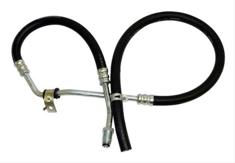 Crown Automotive Power Steering Hoses 4782363AD Hose, Low-pressure, Steel/Rubber, Black, Chrysler, Dodge, Each