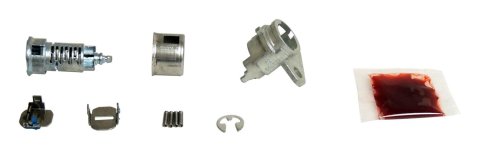 Crown Automotive Door Lock Cylinder Kits 5139099AA Cylinder, Cylinder, Chrysler, Dodge, Jeep, Each