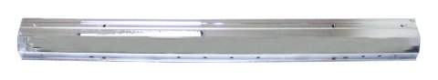 Crown Automotive Bumpers 55026259 Bumper, Rear, Stock Style, Steel, Chrome, Jeep, Each