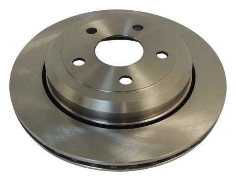 Crown Automotive Brake Rotors for 2011-2018 DURANGO, GRAND CHEROKEE - 68035022AB Rotors, Solid Surface, Steel, Natural, Rear, Dodge, Jeep, Each