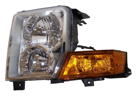 Crown Automotive Headlight Assemblies for 2006-2010 COMMANDER - 55396537AI Assembly, Driver Side, OEM Style, Amber/Clear Lens, Jeep, Each