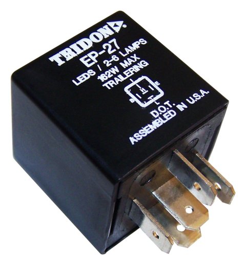 13.50 amps Crown Automotive Flasher Units 56007348 Unit, 12 V, amps, 5 Terminals, Dodge, Jeep, Each