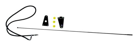 Crown Automotive Antenna Kits 82200683K Antenna, Stationary, Steel, Black, Jeep, Kit