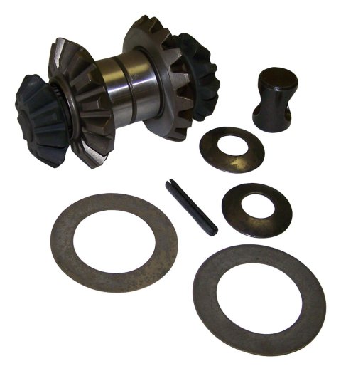 Crown Automotive Spider Gear Kits J8127092 Gears, Side Gears, Thrust Washers, Cross Shaft, Pin Bolt, Open, 29 Spline, Rear, AMC Model 20, Kit