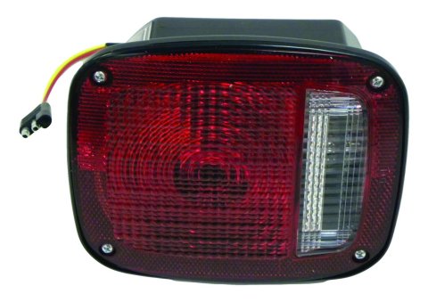 Crown Automotive Taillight Assemblies J5457197 Assembly, OEM Style Replacement, Incandescent, Red/Clear Lens, Driver Side, Jeep, Each