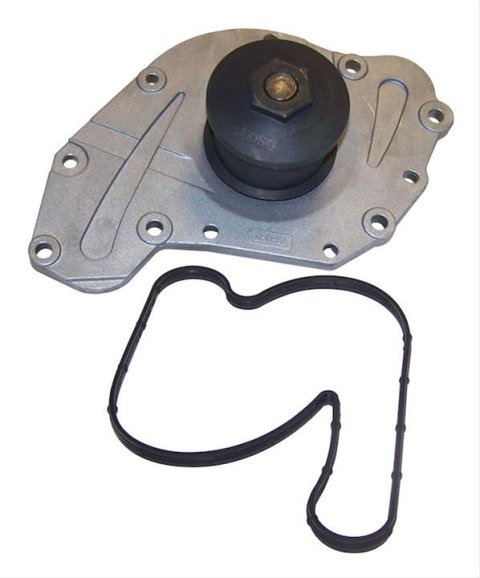 Crown Automotive Mechanical Water Pumps 4792968AD Pump, Mechanical, Standard-volume, Aluminum, Natural, Clockwise Rotation, Chrysler, Dodge, Volkswagen